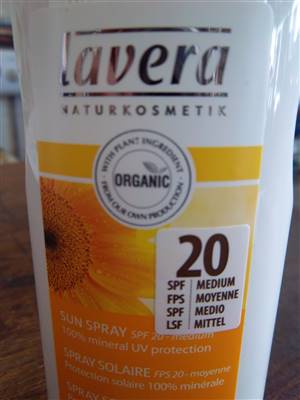 Lavera Sunscreen SPF 20 SPRAY